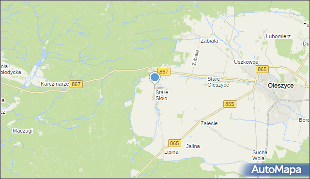 mapa Stare Sioło, Stare Sioło na mapie Targeo